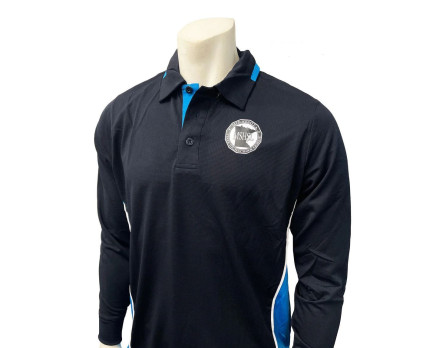 Minnesota (MSHSL) Long Sleeve Body Flex Men's Softball Umpire Shirt - Midnight Navy