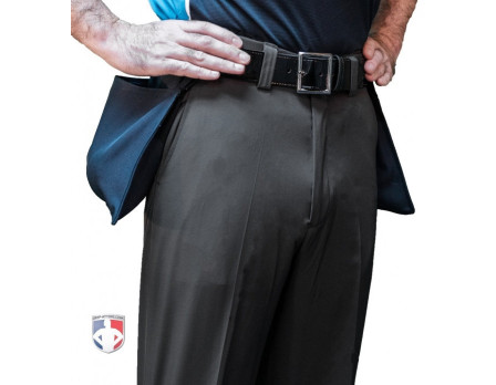 Smitty Performance Poly Spandex Charcoal Grey Flat Front Plate Umpire Pants