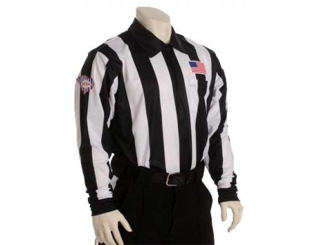 USA730SC South Carolina (SCFOA) 2 1/4" Stripe Foul Weather Football Referee Shirt
