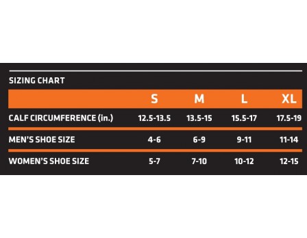 Shock Doctor Size Chart