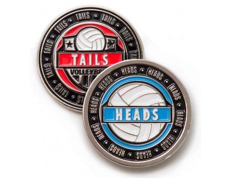 TSFLIPCOIN Tandem Volleyball Referee Flip Coin Front & Back