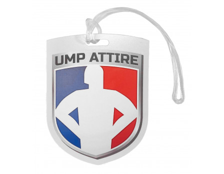 Ump Attire Shield Logo Luggage Tag Front