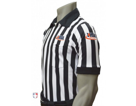 Illinois (IHSA) 1" Stripe Body Flex Short Sleeve Referee Shirt