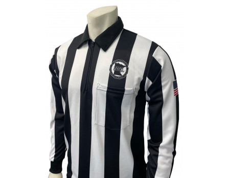 Minnesota (MSHSL) 2 1/4" Stripe Long Sleeve Football Referee Shirt