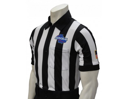 Georgia (GHSA) 2" Stripe Short Sleeve Referee Shirt