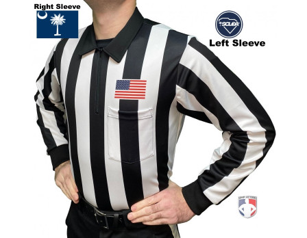 South Carolina (SCLOA) 2" Stripe Long Sleeve Referee Shirt