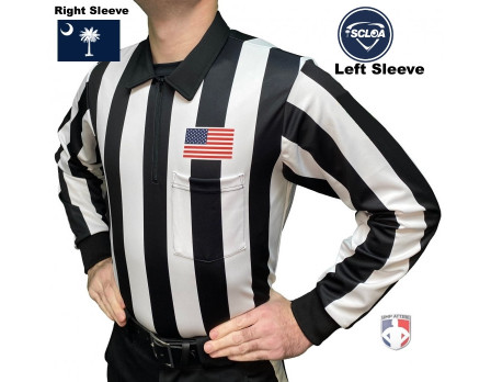 South Carolina (SCLOA) 2" Stripe Long Sleeve Referee Shirt