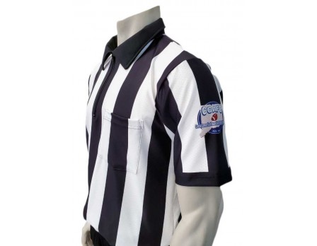 Central Connecticut (CCAFO) 2 1/4" Stripe Body Flex Short Sleeve Football Referee Shirt