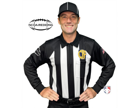 California (REDDING) 2 1/4" Stripe Long Sleeve Football Referee Shirt