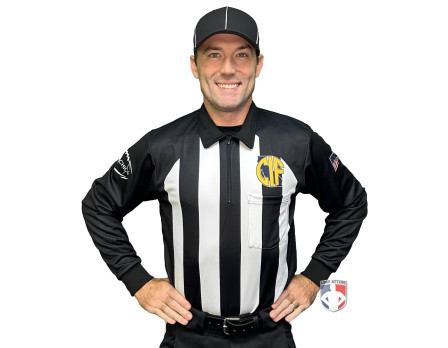 California (CHICO) 2 1/4" Stripe Long Sleeve Football Referee Shirt