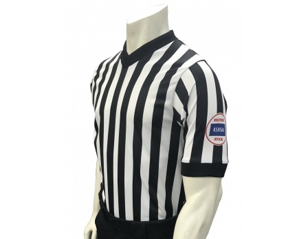 Kansas (KSHSAA) Men's V-Neck Basketball Referee Shirt