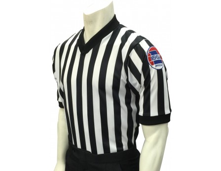 Missouri (MSHSAA) 1" Stripe V-Neck Men's Referee Shirt