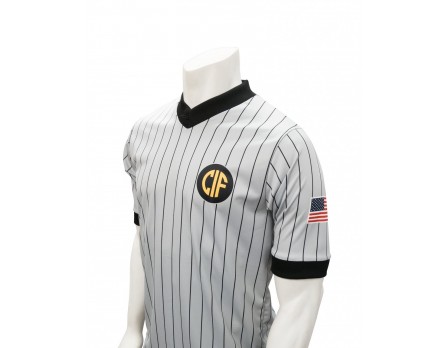California (CIF) Grey V-Neck Short Sleeve Referee Shirt