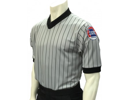 Missouri (MSHSAA) Grey V-Neck Short Sleeve Referee Shirt
