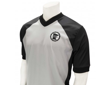 Minnesota (MSHSL) Men's Grey & Black V-Neck Referee Shirt