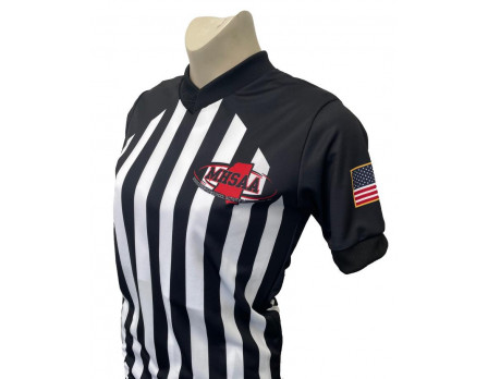 Mississippi (MHSAA) 1" Stripe Body Flex Women's Referee Shirt