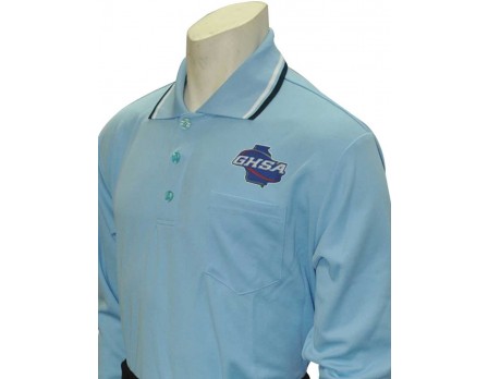 USA301GA-PB Georga (GHSA) Long Sleeve Umpire Shirt - Powder Blue