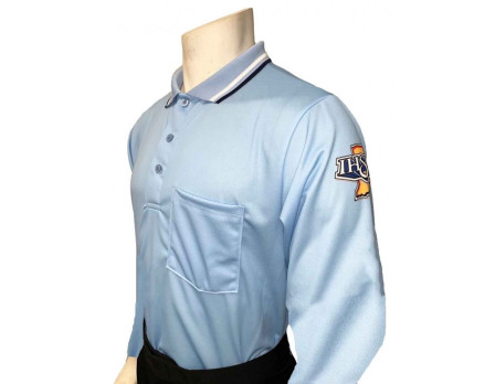 USA301IN-PB Indiana (IHSAA) Long Sleeve Umpire Shirt - Powder Blue