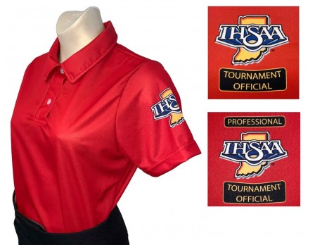 USA402IN-RED Indiana (IHSAA) Women's Cross Country / Track Official Shirt