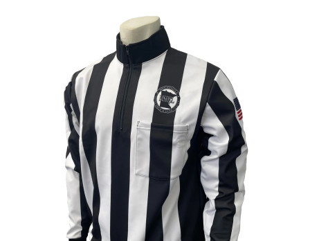 Minnesota (MSHSL) 2 1/4" Stripe Rainy Weather Long Sleeve Football Referee Shirt