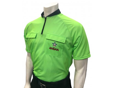 USA900AL-FG Alabama (AHSAA) Short Sleeve Soccer Referee Shirt - Fluorescent Green