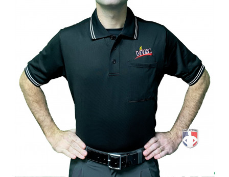 Virginia High School League (VHSL) Short Sleeve Umpire Shirt - Black