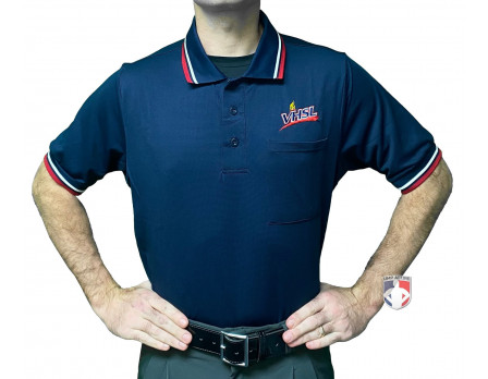 Virginia High School League (VHSL) Short Sleeve Umpire Shirt - Navy