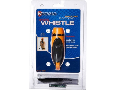 Pack of 4 Windsor Single Tone Electronic Sports Whistle with Wrist Lanyard