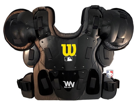 Wilson MLB West Vest Pro Gold 2 Memory Foam Umpire Chest Protector - Discolored Padding Front