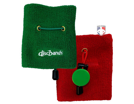 Discbands Wrestling Officials Alternate Possession Red and Green Wristbands