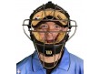 A3007T-Wilson MLB Titanium Umpire Mask With Two-Tone Front Worn