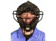 A3009-AL Wilson Dyna-Lite Aluminum Umpire Mask with Memory Foam Worn Front View