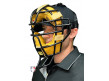 A3009X-DS Wilson MLB Dyna-Lite Steel Umpire Mask with Tan Worn Side Angle
