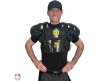 A3210 Wilson MLB West Vest Gold Umpire Chest Protector Worn Front View