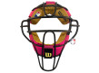 Wilson MLB Memory Foam Umpire Mask Replacement Pads - Pink and Tan on Mask