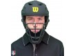 A5800BL Wilson Pro Stock Titanium Umpire Helmet Worn Front View