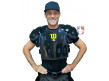 Wilson MLB West Vest Pro Gold 2 Memory Foam Chest Protector Worn Front