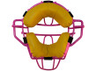 Wilson MLB Pink Dyna-Lite Aluminum Umpire Mask with Pink and Tan inside