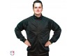 BK-232 Smitty Track Style Basketball / Wrestling Referee Jacket - Black Worn Front View