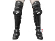 CG3 Champro Pro-Plus Triple Knee Umpire Shin Guards Worn Front View with Foot Extensions
