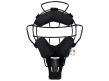 CM-TG-45 Champro Vented 4 1/2" Umpire Throat Guard Back View with Mask