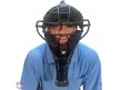 CM-TG-65 Champro Vented 6 1/2" Umpire Throat Guard Worn Front View