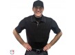 DCP-PRO Diamond Pro Umpire Chest Protector Worn Front View in Umpire Shirt