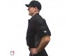 DCP-PRO Diamond Pro Umpire Chest Protector Worn Side View with Extensions in Umpire Shirt
