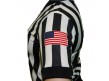 Smitty Dye Sublimated Women's 1" Stripe V-Neck Referee Shirt with USA FLAG