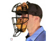 F3-DEF-BK/TN-Force3 Defender Umpire Mask With Tan Profile Worn