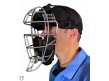F3-DEF-BK-Force3 Silver Defender Umpire Mask with Silver Profile