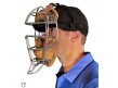 F3-DEF-TN-Force3 Silver Defender Umpire Mask with Tan Profile Worn