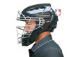 Force3 Silver Defender Hockey Style Umpire Helmet Side Worn