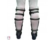 F3-LG Force3 Ultimate Umpire Shin Guards Worn Back View